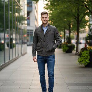 Massimo Dutti Men's Lightweight Field-Style Jacket - Size[S]